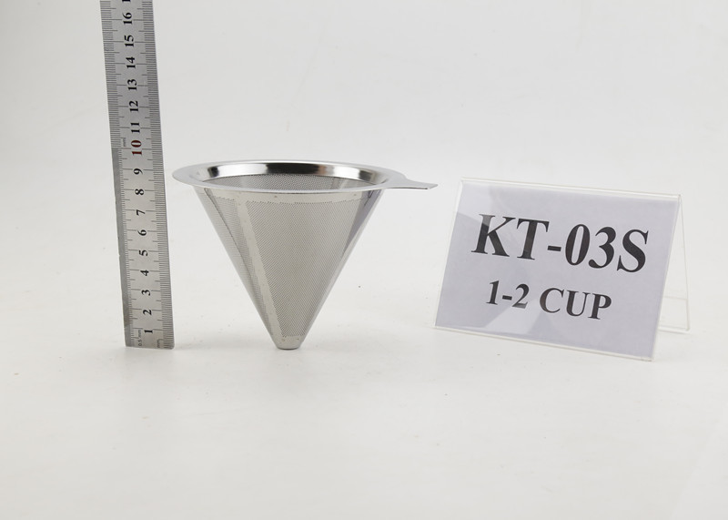 China Pour Over Stainless Steel Coffee Dripper For Coffee Carafes , 2 Cups Capacity wholesale