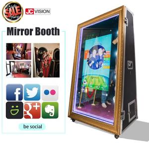 China 55inch 65inch Photo Booth Mirror , Wedding Portable Magic Mirror Photo Booth Kiosk on sale