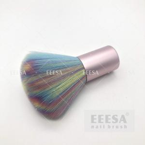 China Colorful Nail Dust Cleaning Brush  Soft Nylon Hair Customized Laser  Logo wholesale