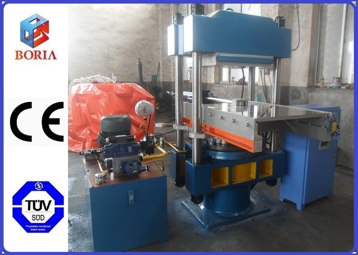 China PLC Rubber Press Machine , Hot Vulcanizing Machine With Push Pull Device wholesale