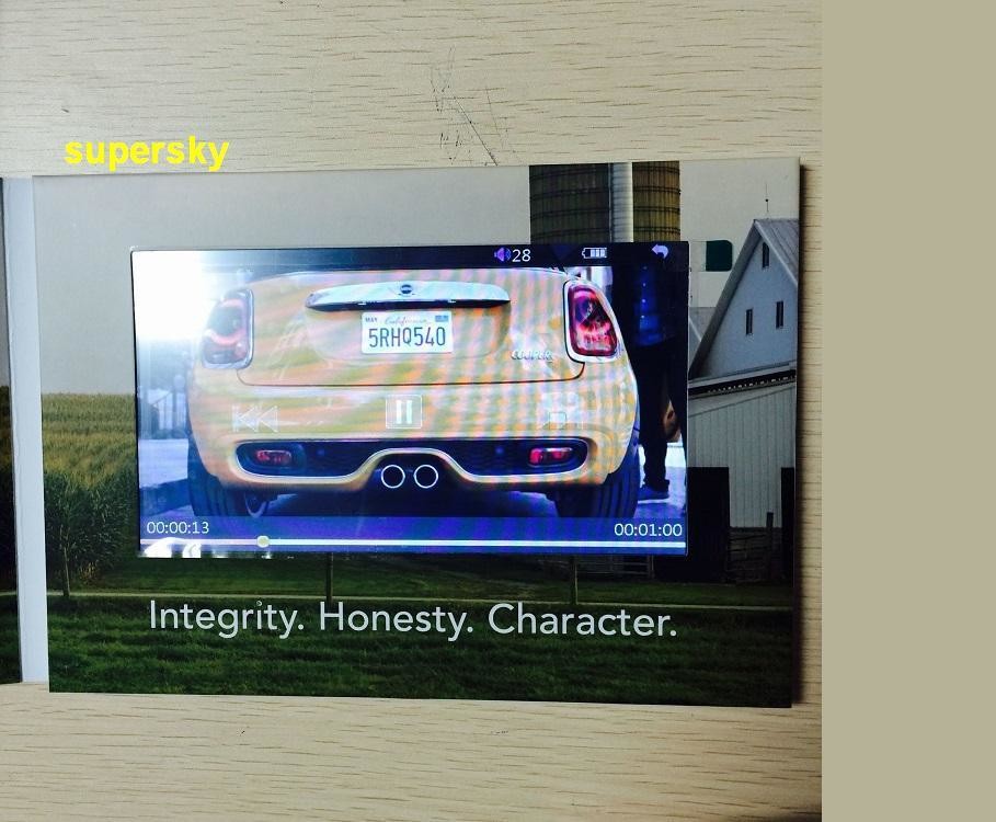 China 4.3" Lcd Invitation Video Card / Video Brochure Module , Glossy Hard Lamination Paper wholesale