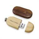 Ovale Shape 4Gb Wooden USB flash drive With gift Packing for Wedding gifts for sale
