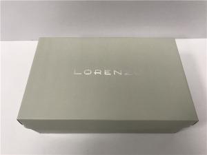 China Delicate Shoe Packing Box Silver Grey , Hot Gold Foil Corrugated Shoe Boxes wholesale