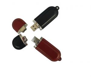 China 8gb Leather Flash Drive 32G 64G 128GB High Capacity Multi Color 68*20*13mm wholesale