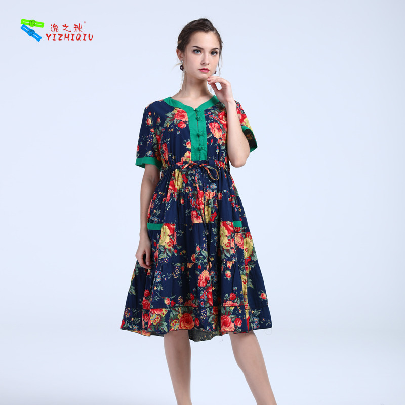 China YIZHIQIU Casual Dresses cotton anti-static dress wholesale