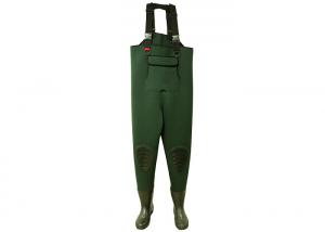 China Comfortable Mens Neoprene Fishing Waders 5mm With Reinforced Kneepads wholesale