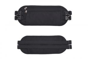 China Sbs Zipper Outdoor Waist Bag , Small Black Fanny Pack Two Elastic Waist Belts wholesale