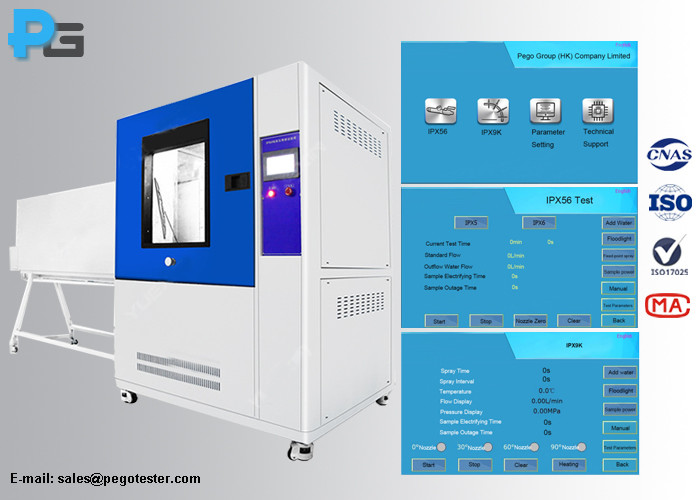 China IEC60529 Comprehensive Waterproof Test Chamber for IPX9K and IPX6K Tests wholesale