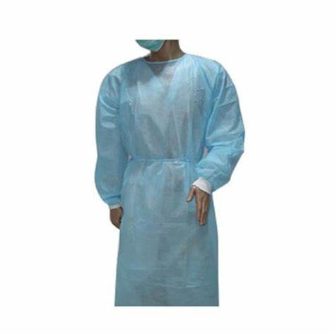 China Unisex PP PE Disposable Isolation Gown Waterproof Fluid Resistant wholesale