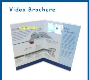 China Artificial Style Digital Video Business Card / Promo Video Brochure 2.4 Inch wholesale