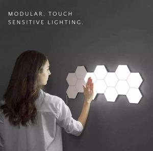 China Touch Sensitive LED Quantum Wall Lamp Plastic Hexagonal For Gift DIY Lovers wholesale