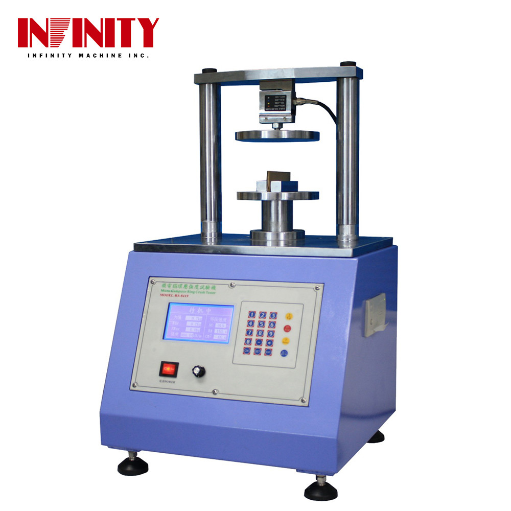 Touch Screen Compressive Strength Testing Machine Ring Crush Tester Edge Crush for sale