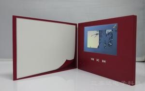 China Paper Card Type Promotional Video Brochure 1024x600 Pixel With Hi Fi Speaker wholesale