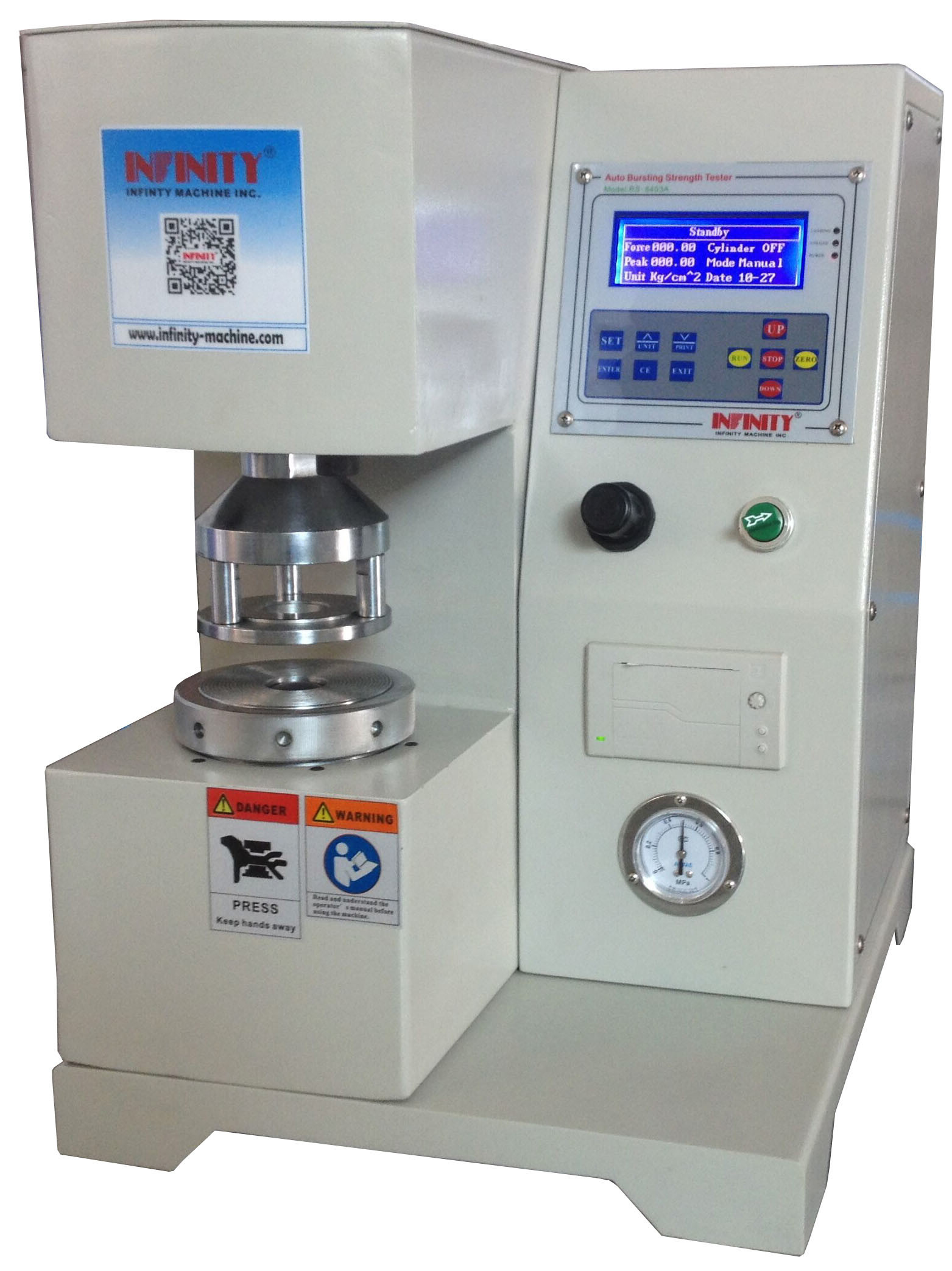 Electrical Package Testing Equipment Digital Bursting Strength Tester For Paper for sale
