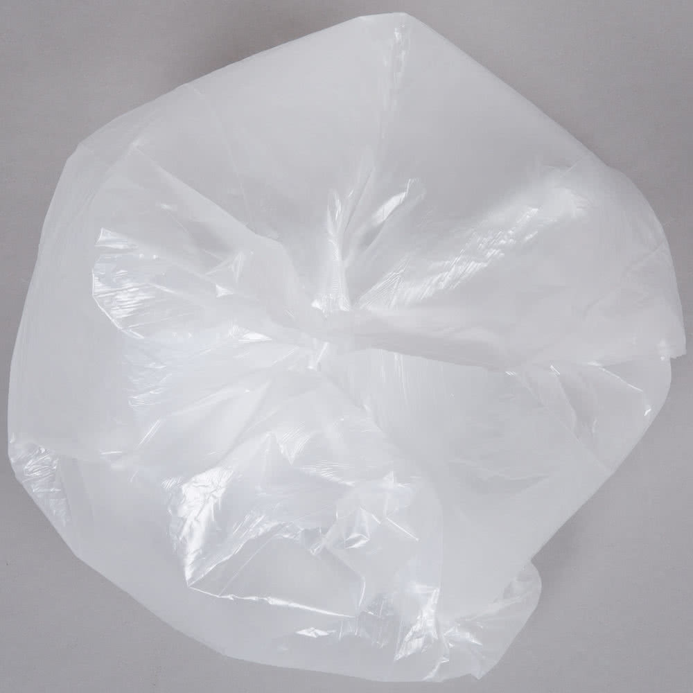China 6 Micron 17" X 18" Dustbin Garbage Bag High Density Can Liners Clear Film wholesale