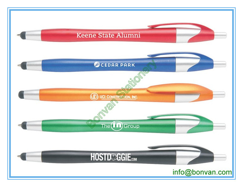 China fashion advertising pen with touch stylus for phone or ipad wholesale
