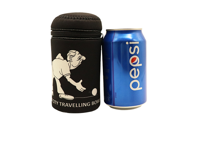 China Non Collapsible Neoprene Bottle Holder Beer Can Koozie Sublimation Printing wholesale