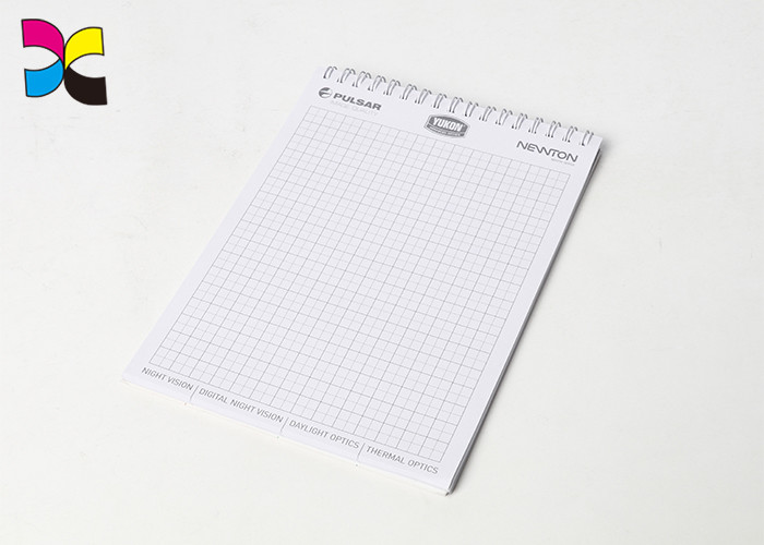 China A5 100 Sheets Black Cover Spiral Binding Notebook CMYK / Pantone Printing wholesale