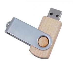 China Industrial 32 Gig Novelty Custom Wood Usb Flash Drive   Rotating Clip Available wholesale