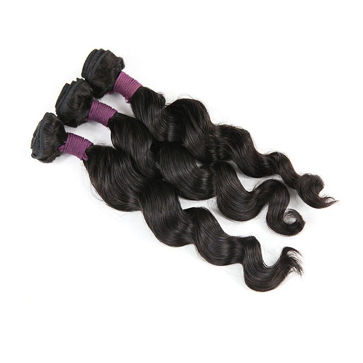 China Brazilian Loose Wave Virgin Human Hair Bundles Kinky Curly Grade 8A Weave  wholesale