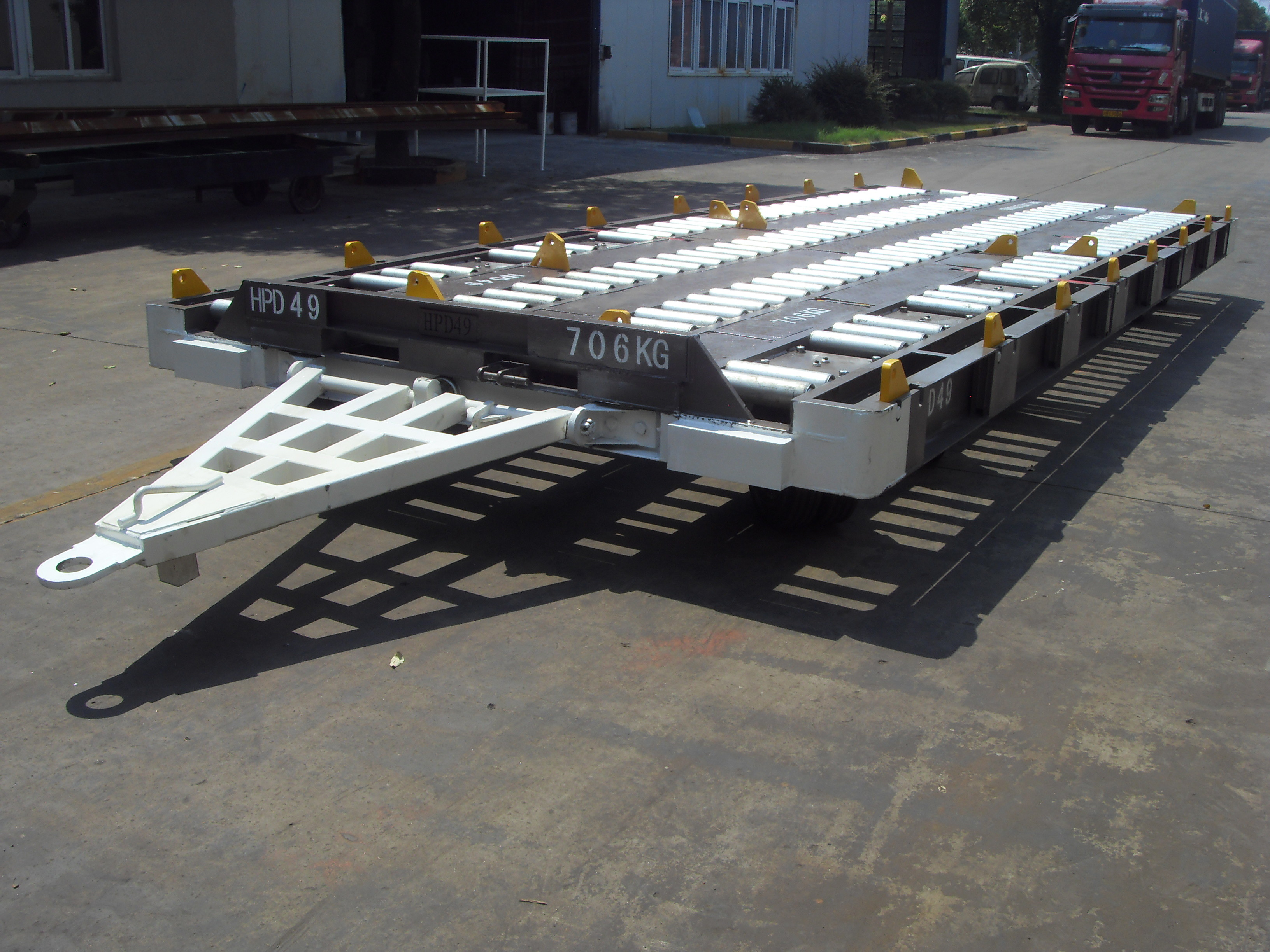 China Heavy Duty Airport Luggage Dolly , Practical Cargo Dolly Trailer Easy Operation wholesale