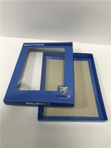 China Blue Window Gift Boxes With Window UV Coating Gift Food Cosmetics Packaging wholesale