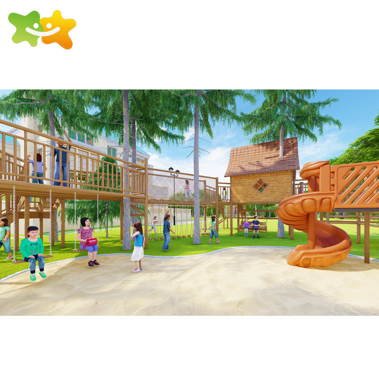 China Custom Size Kids Outdoor Playground Equipment Garden wholesale