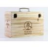 Buy cheap Engraved Personalised Paulownia Wood Wine Box Hinged Lid For 6 Wine Bottles from wholesalers