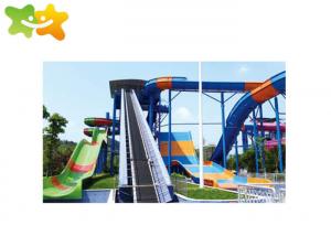 China Classic Speed Water Slide , Splash Water Slide Customized Variable Slope Spiral Design wholesale