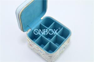 China Oil Bottle / Lipstick Luxury Plastic Zipper Box With Insert Slotted Partition wholesale