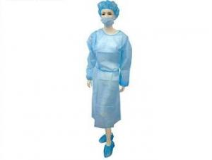 China Silicone Free Unisex PP Isolation Gown , Antivirus Disposable Hospital Gowns wholesale