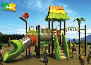 China Toddler Plastic Playground Slide Multicolor Pleasure Island For 3-15 Years Old wholesale