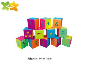 China Shopping Mall Soft Foam Play Equipment Digital Block Toys Space Saving wholesale
