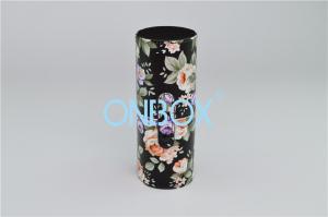 China Makeup Brush Cylinder Tube Case / Leather Cosmetic Packaging Boxes For Lady Make Up wholesale