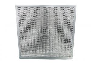 China Rigid V Bank Air Filter / 4 Inch Pleated Filters Aluminum Separator wholesale