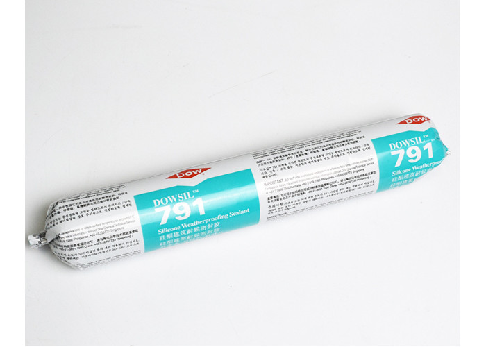 China 791 Weatherproofing One Part Neutral Curing Silicone Sealant White For Glass wholesale