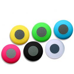 China Mini PVC Waterproof Bluetooth speaker With Suction Cup 3W Wireless Portable Sticker Speaker for sale