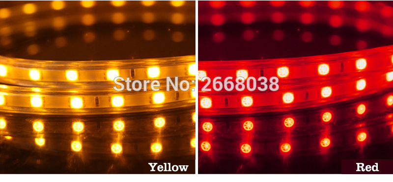 LED strip light AC 220V colors