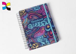 China Professional Stationery Hardcover PU Spiral Notebook Printing With Elastic Band wholesale