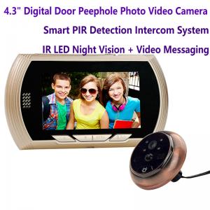 China 4.3" Digital Door Peephole Viewer Photo Video Camera Recorder Home Security Smart PIR Video Doorbell IR LED Night Vision wholesale