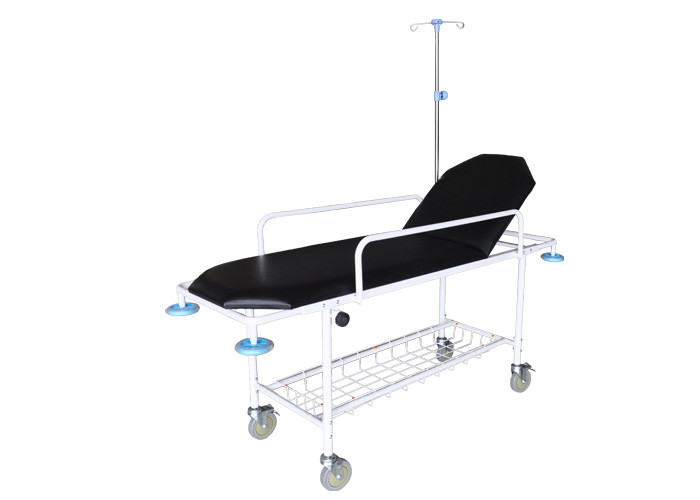 China YA-PS10 Simple Metal Frame Patient Trolley With Backrest Adjustable wholesale