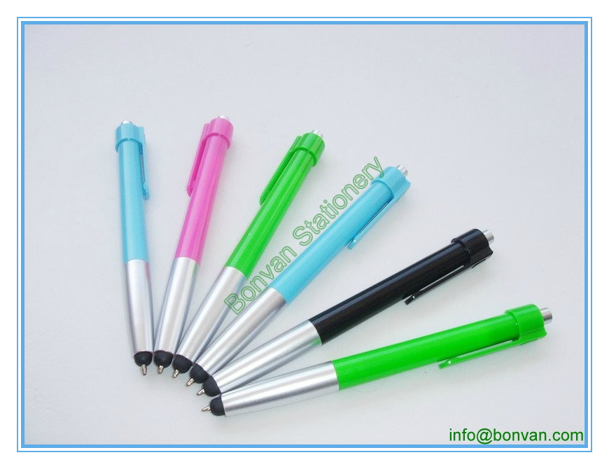 China advertising plastic stylus pen, low price gift printed phone touch pen wholesale