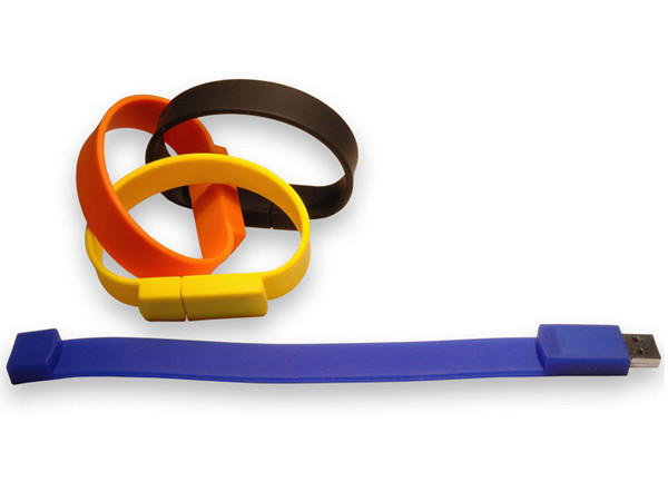 Colorful Wristband PVC USB flash Drive Silicon Bracelet USB stick 8Gb for sale