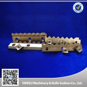China Single Shaft Plastic Shredder Parts , Sharpen Shredder Blades HRC 56-58 wholesale