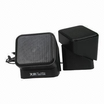 China Stereo MIni Speakers, Product Size of 90 x 70 x 95mm wholesale