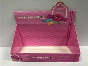 China Pink Product Display Box For Girls Items , Water Proof Cardboard Candy Display Box wholesale