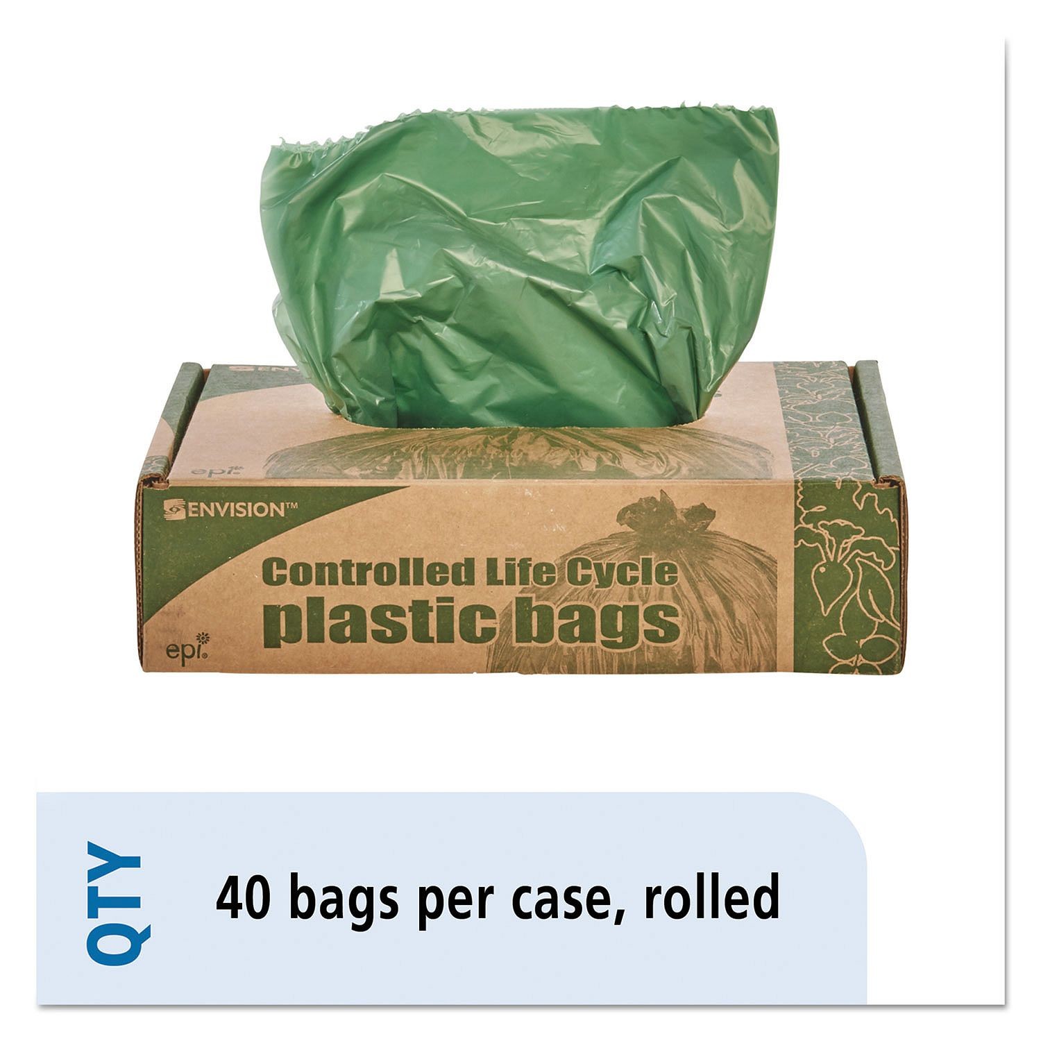 China Eco Degradable Trash Bags , 1.1mil 33 Gallon Garbage Bags 33 X 40mm wholesale