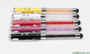 China multi functions metal pen, LED light, touch tip,ball pen wholesale