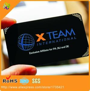 China China supply blank sublimation metal business card, laser cut matt black business card metal on sale
