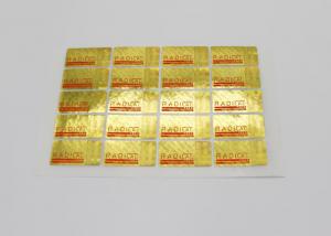 China Golden Stamping Custom Laser Labels Stable For 10ml Sterile Injection Vials Packaging wholesale